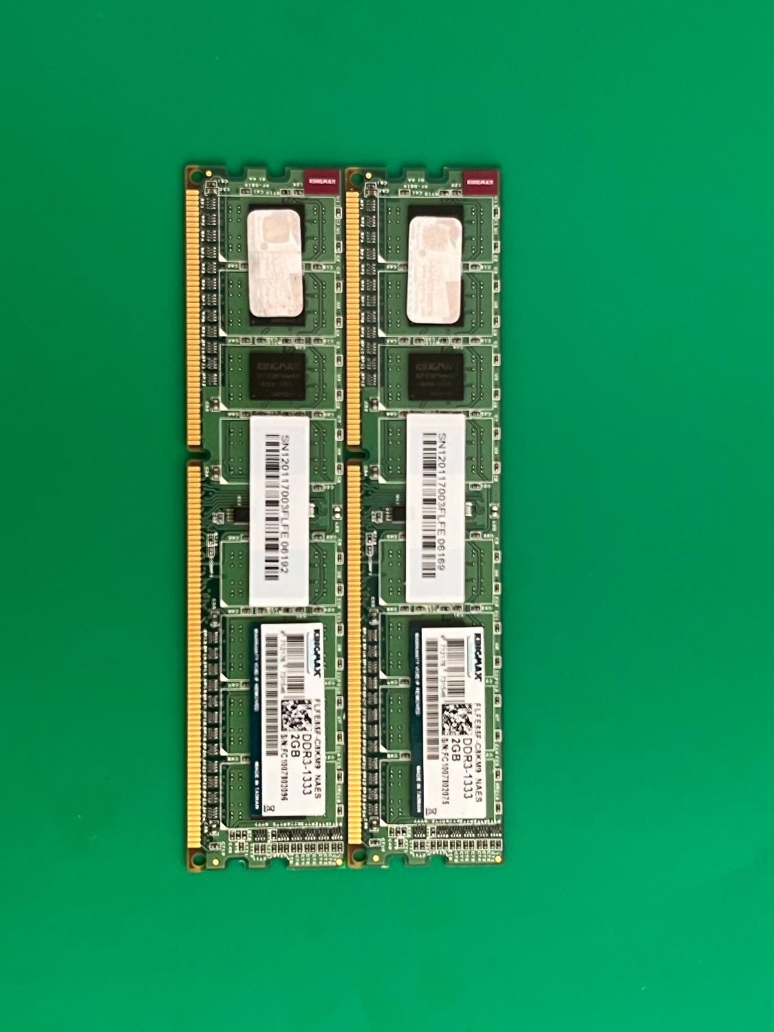 دو عدد رم 2 گیگابایت DDR3 باس 1333|قطعات و لوازم جانبی رایانه|اردبیل, |دیوار