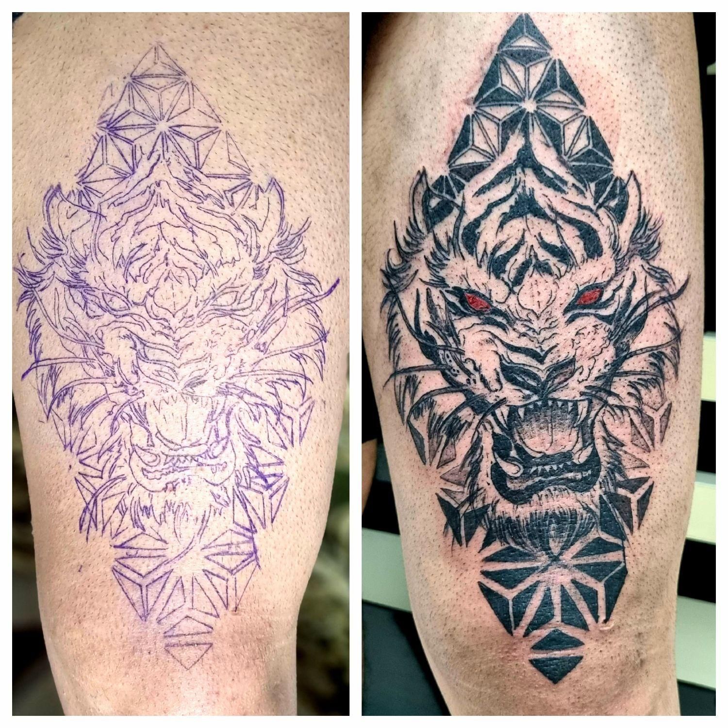 خدمات حرفه ای تاتو بدن انواع سبک ها|خدمات آرایشگری و زیبایی|بابل, |دیوار