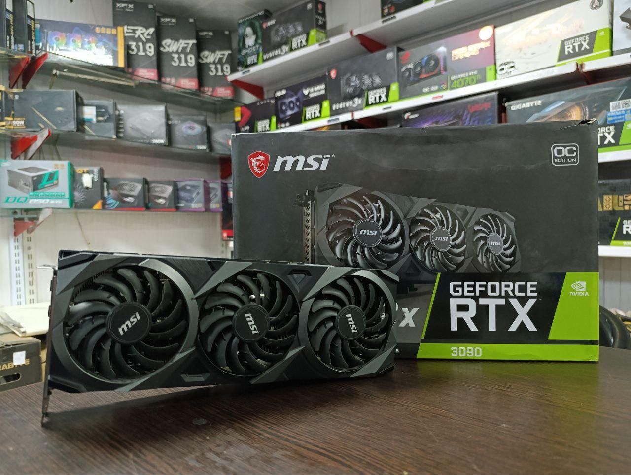 کارت گرافیک Rtx 3090 MSI ventus oc 24G درحدنو|قطعات و لوازم جانبی رایانه|تهران, آذربایجان|دیوار
