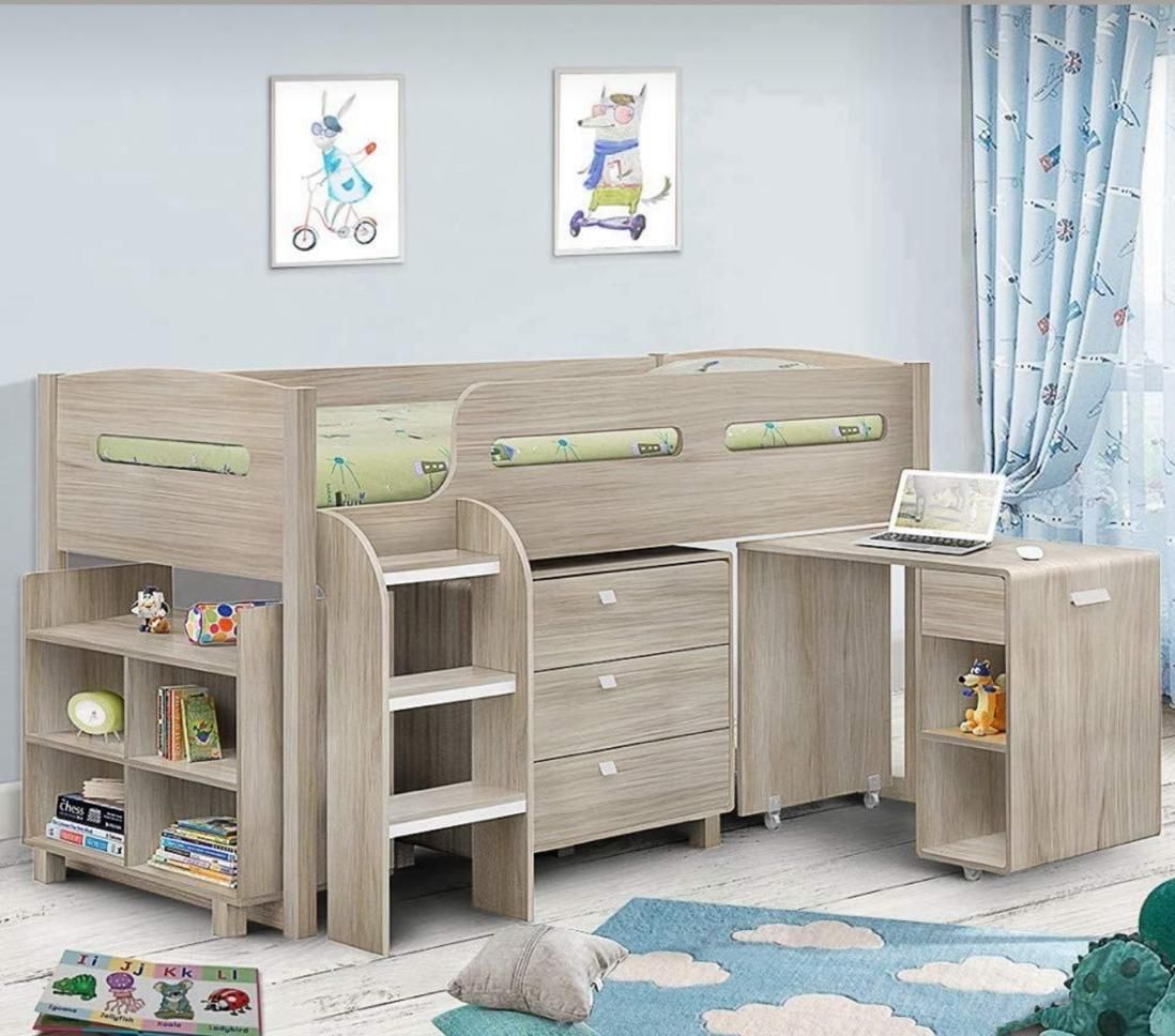 تخت یکنفره ولی تخت دوطبقه ۴۵۶۷|تخت و سرویس خواب|برخوار, |دیوار