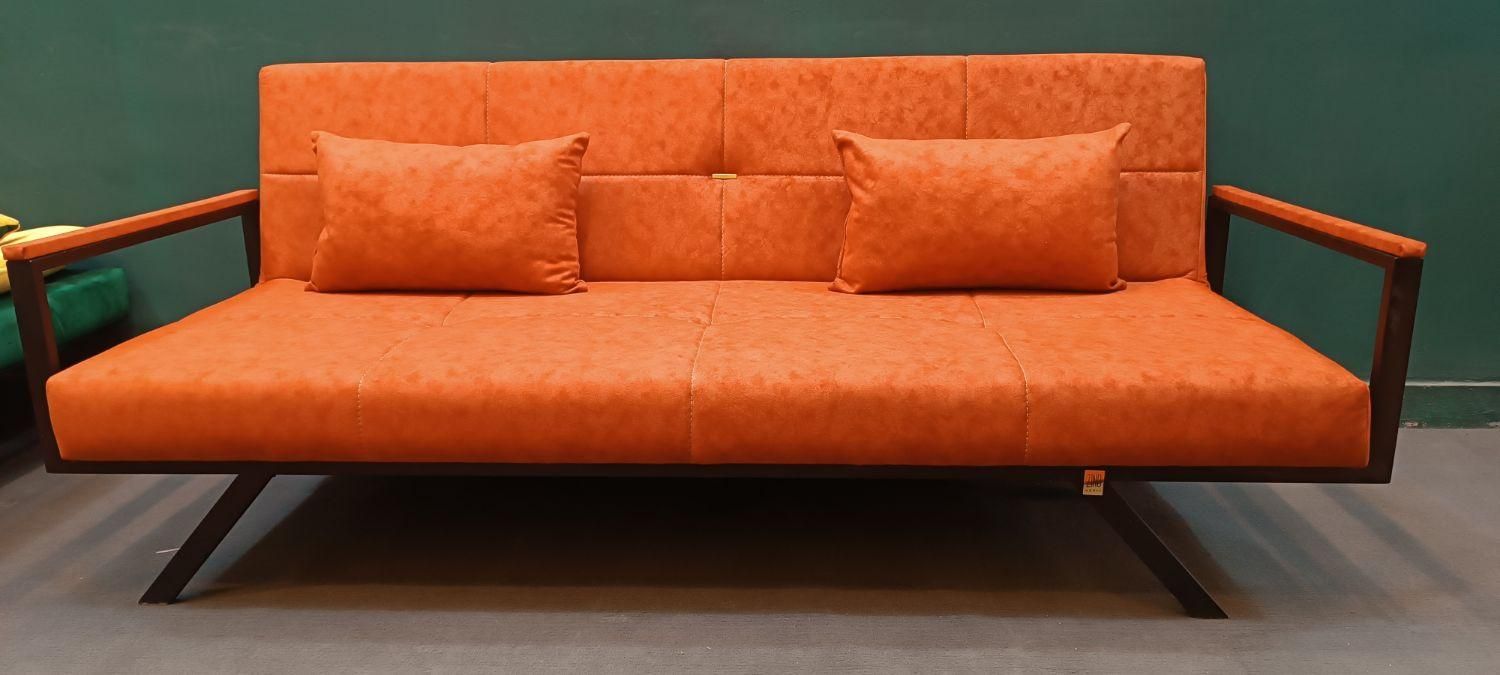 مبل راحتی تخت خواب شو تختخوابشو چرم|مبلمان خانگی و میز عسلی|مشهد, گلبرگ شمالی|دیوار