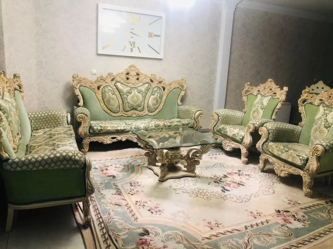 مبل ومیزنهارخوری 8 نفره سلطنتی پرکار|مبلمان خانگی و میز عسلی|تهران, پونک|دیوار