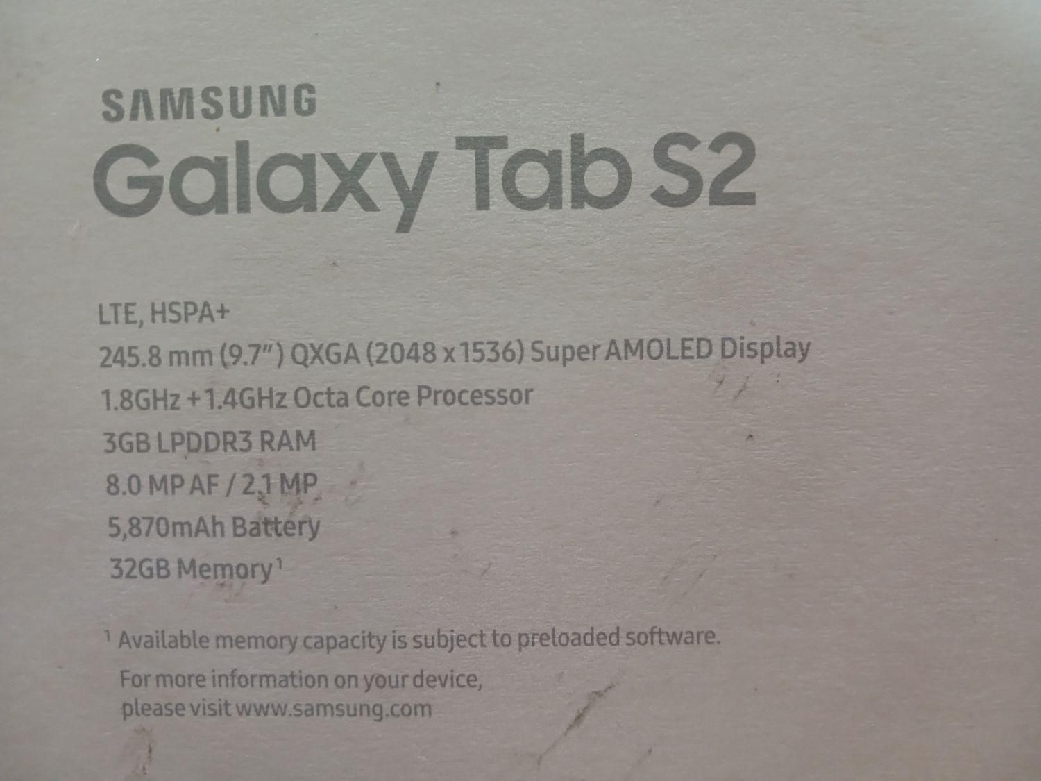 تبلت galaxy tab S2 با شارژر اوریجینال سالم|تبلت|تهران, دانشگاه تهران|دیوار
