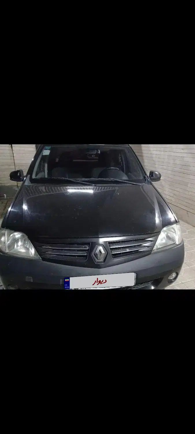 رنو تندر ۹۰  مدل ۱۳۸۹  تیپ E2.مشکی رنگ|خودرو سواری و وانت|تهران, کاج|دیوار