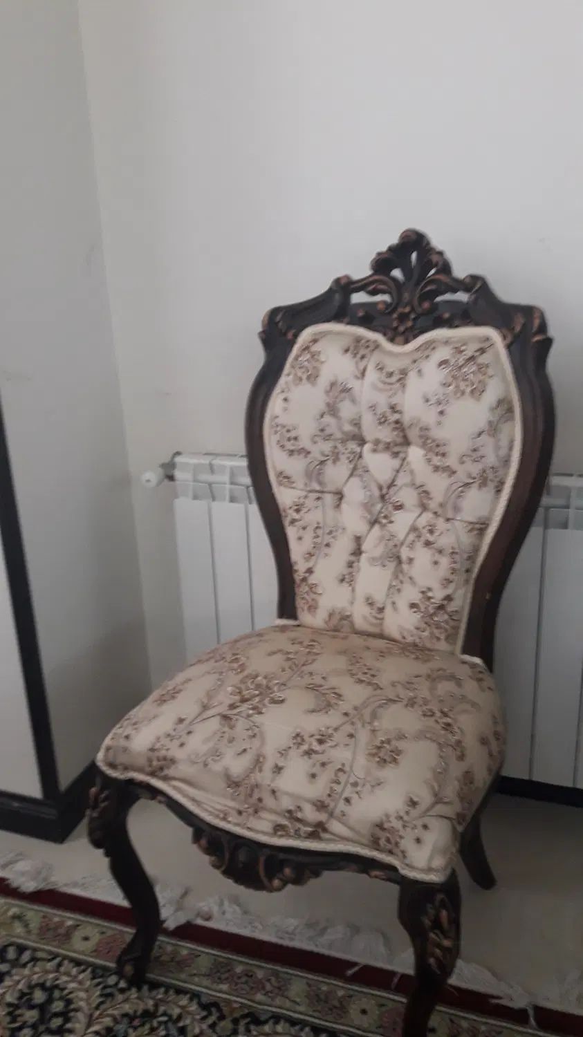 مبل استیل سلطنتی ۹ نفره به همراه ناهار خوری ۸ نفره|مبلمان خانگی و میز عسلی|کرج, اصفهانی‌ها|دیوار