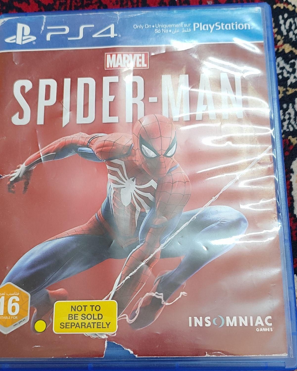 دیسک spiderman 1 ps4 بسیار کم استفاده|کنسول، بازی ویدئویی و آنلاین|دامغان, |دیوار