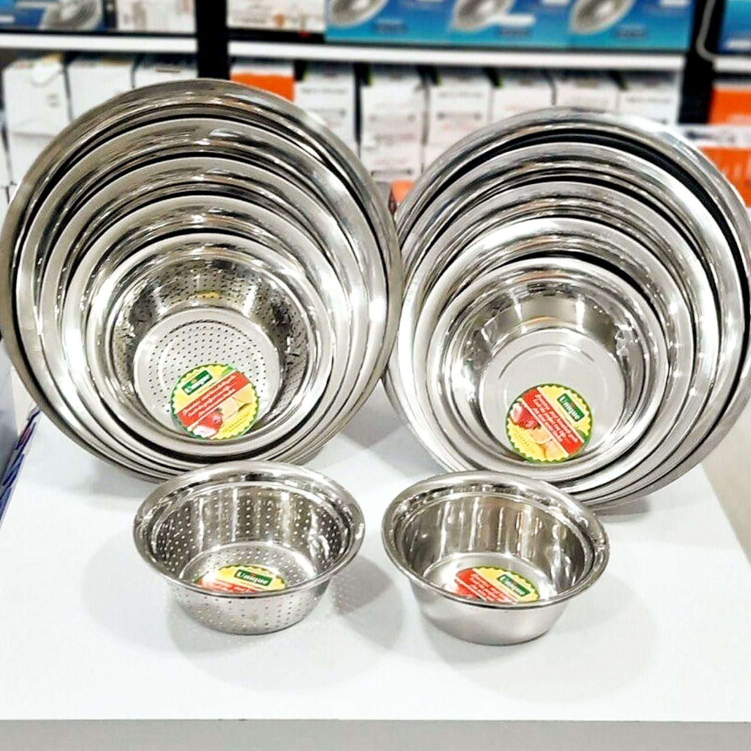 سرویس آبکش ، لگن  یونیک ۵ تایی استیل ضخیم|ظروف پخت‌وپز|کرج, خرمدشت|دیوار