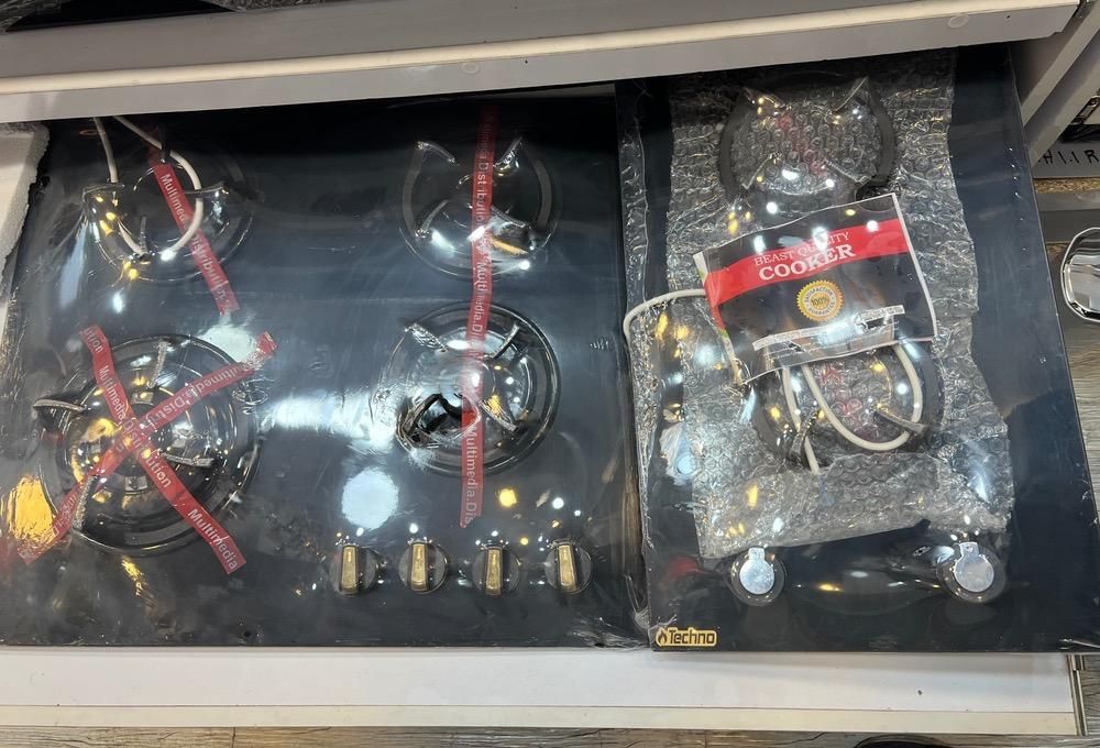 اجاق گاز صفحه شیشهای استیل ضدخش|اجاق گاز و لوازم برقی پختوپز|رشت, گیل|دیوار