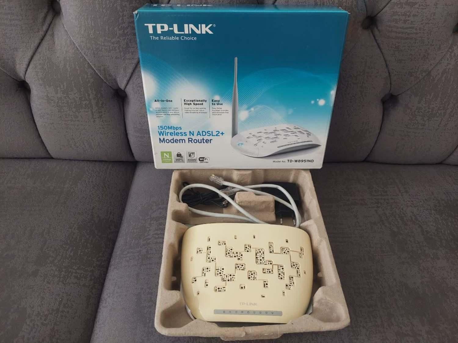 مودم روتر ADSL2 Plus بی‌سیم تی پی لینک  TD-W8951ND|مودم و تجهیزات شبکه|شیراز, قدوسی شرقی|دیوار