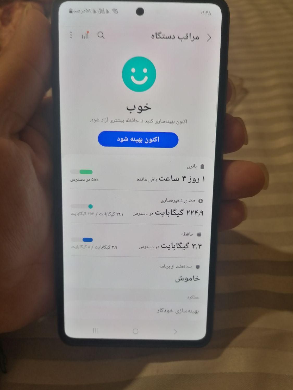 گوشی سامسونگ A52 گیگ رام 8 256سالم|موبایل|تهران, نارمک|دیوار