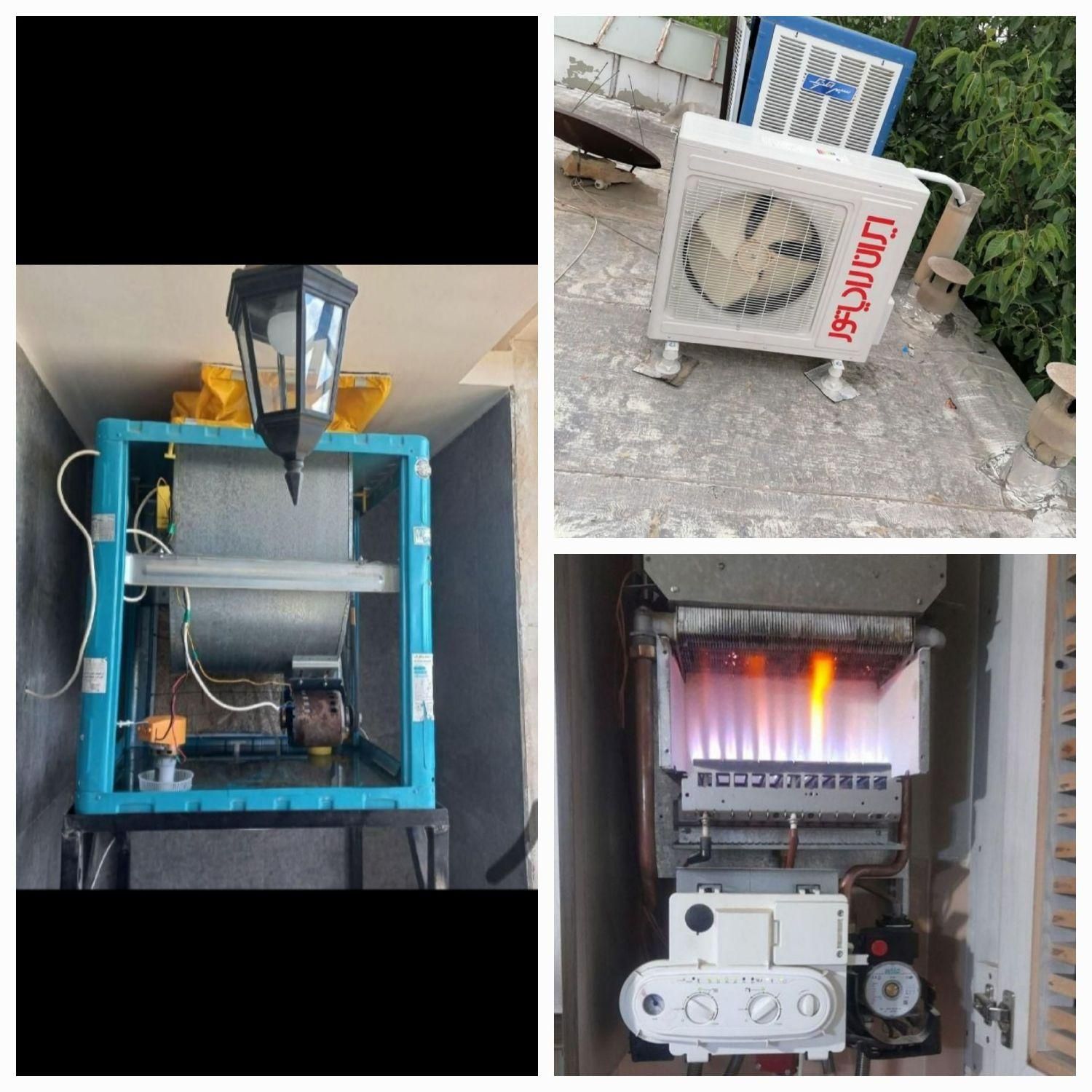 تعمیر و نصب پکیج و کولر گازی و ابی.کاملاتخصصی|خدمات پیشه و مهارت|همدان, |دیوار