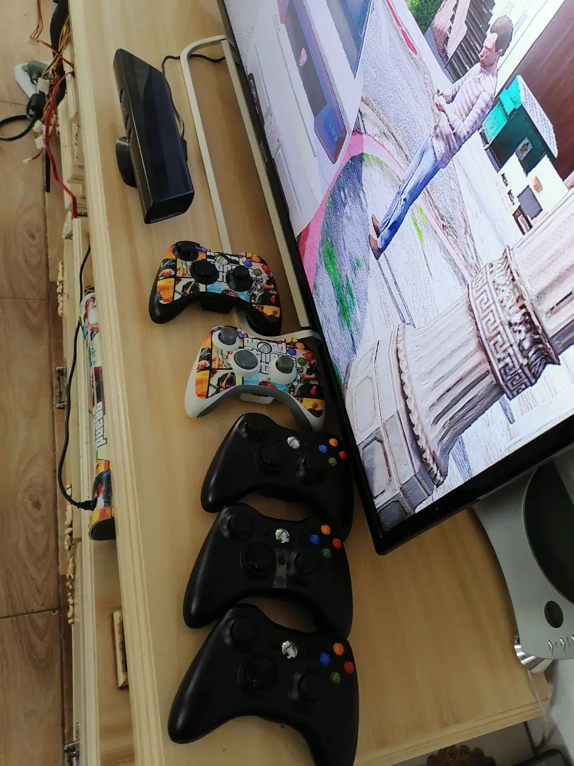 xbox 360 فول گیم پنج دسته با کینکت|کنسول، بازی ویدئویی و آنلاین|کرج, حسین‌آباد|دیوار