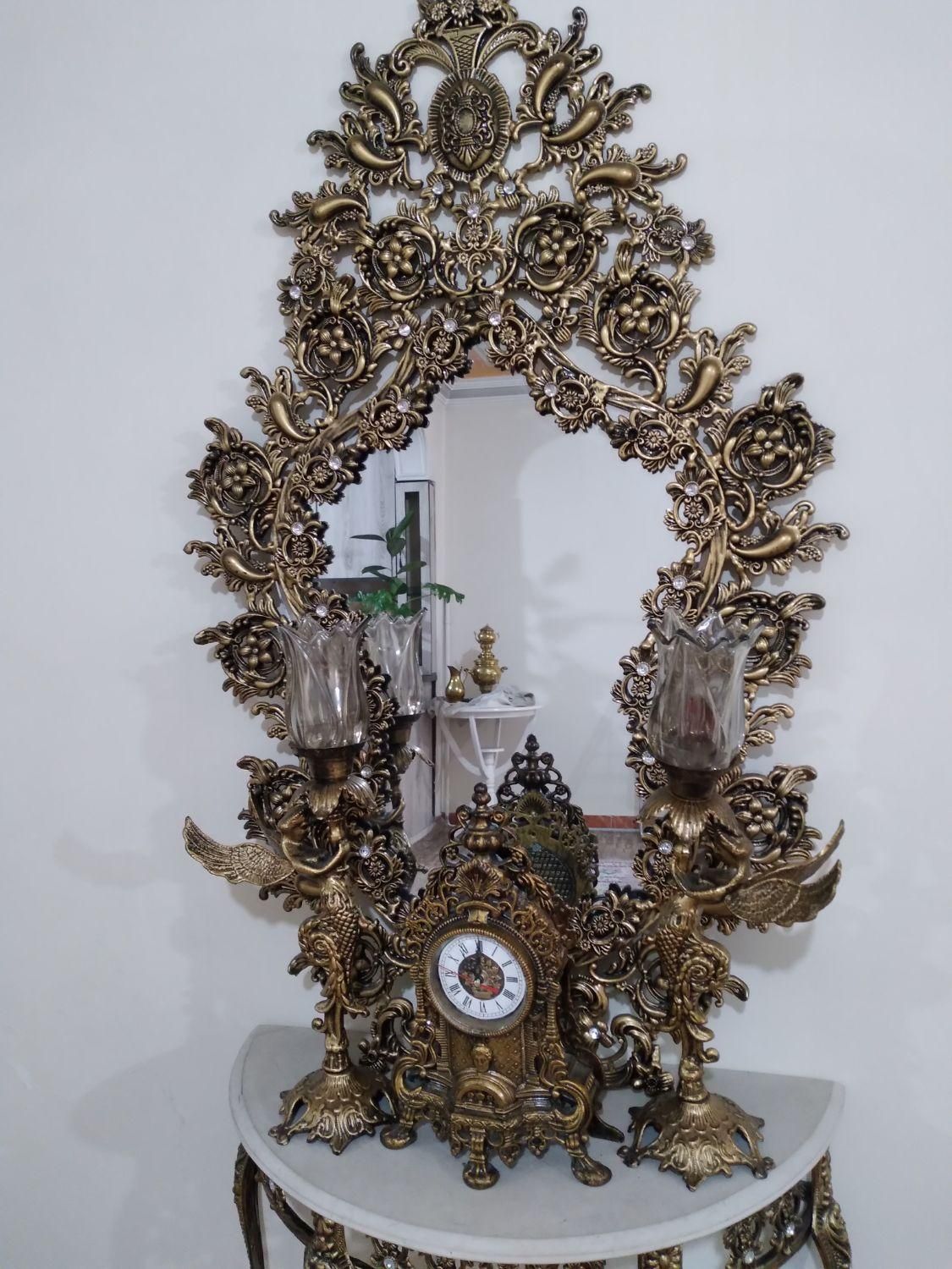 آینه و شعمدان وساعت|آینه|تهران, عبدل‌آباد|دیوار