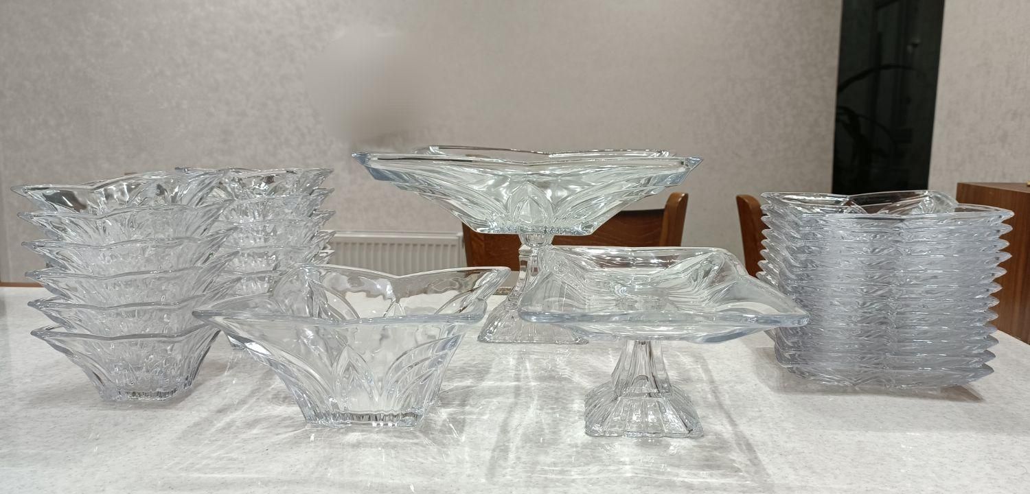 سرویس پذیرایی کریستال ژاپنی|ظروف سرو و پذیرایی|آباده, |دیوار