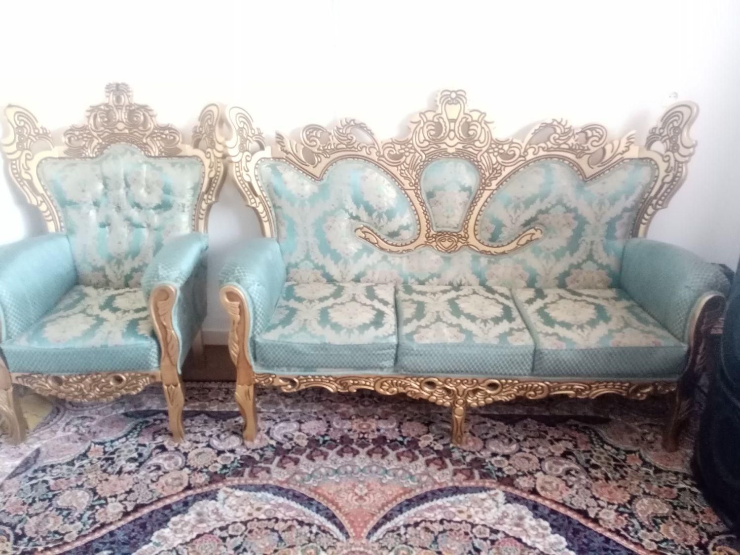 مبل سلطنتی 9نفره درحد  نو|مبلمان خانگی و میز عسلی|تهران, جی|دیوار