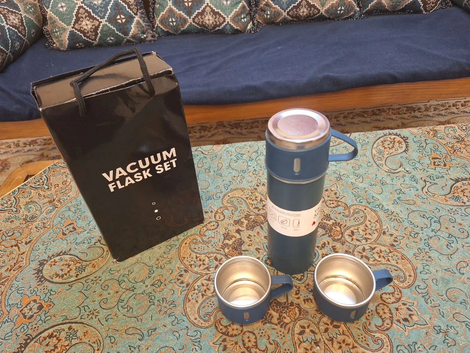 فلاسک مسافرتی استیل سه لیوانه|ظروف سرو و پذیرایی|اصفهان, بهارستان (مخابرات)|دیوار