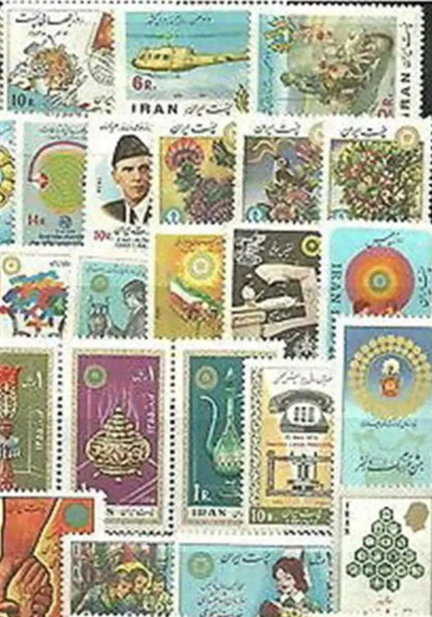 تعداد ۱۰۰ تمبر نو قدیمی ،  دوران پهلوی دهه ۴۰ و ۵۰|کلکسیون سکه، تمبر، اسکناس|تهران, تجریش|دیوار