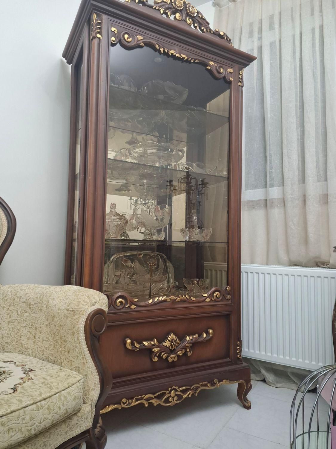 بوفه چوب راش پشت آیینه دار|بوفه، ویترین، کنسول|تهران, ائمه اطهار|دیوار