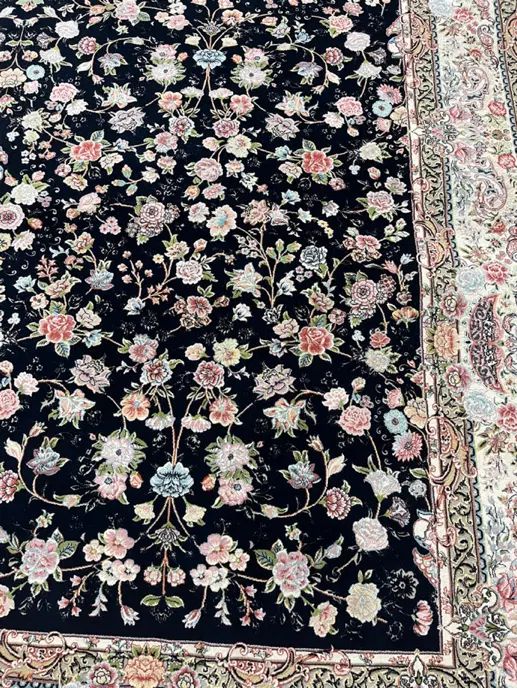 یک فرش ۹متری و یک ۶ متری ۱۲۰۰ شانه سرمه ای نو|فرش|تهران, بریانک|دیوار