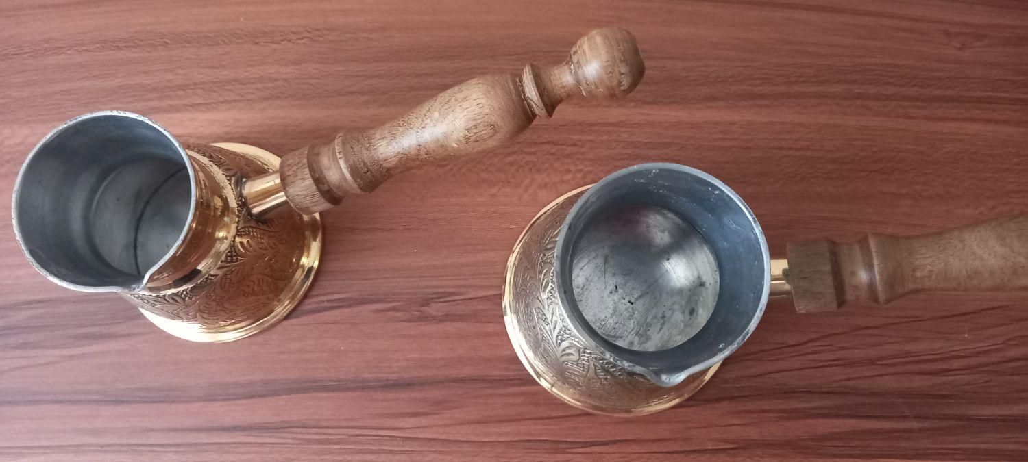 قهوه جوش برنزی هندی|قوری، کتری، قهوهساز دستی|تبریز, |دیوار