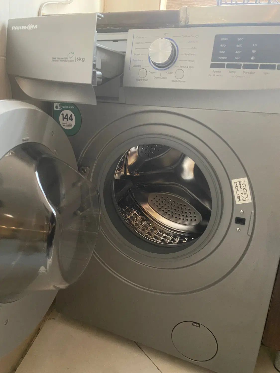 ماشین لباسشویی پاکشوما 6 کیلویی مدل TFU-66100|ماشین لباسشویی و خشک‌کن لباس|تهران, اقدسیه|دیوار
