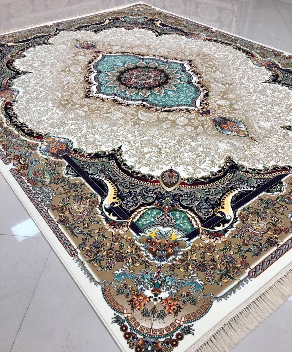 فرش الماس فیروزه ای|فرش|دهگلان, |دیوار