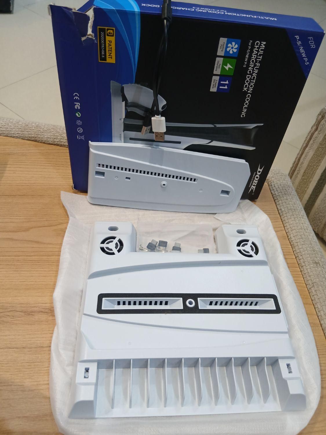 پایه فن و شارژر دسته ps5 فن خنک کننده|کنسول، بازی ویدئویی و آنلاین|تهران, دهکده المپیک|دیوار