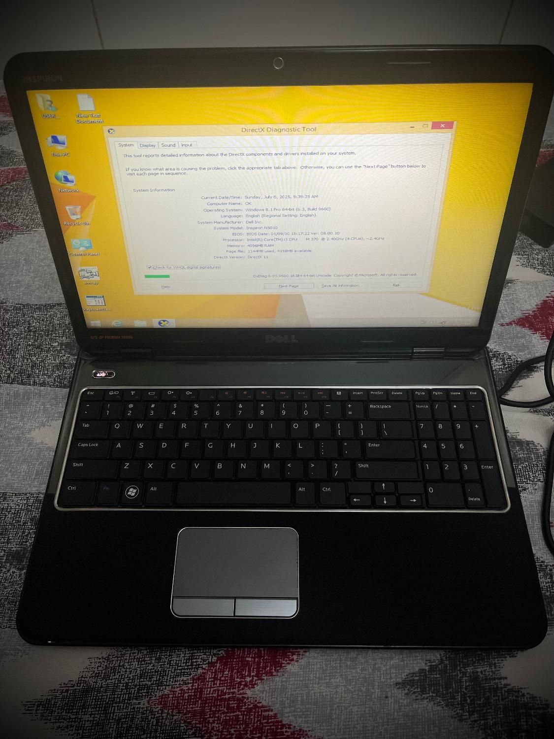 لپ تاپ Dell inspiron 5110|رایانه همراه|بندرعباس, |دیوار