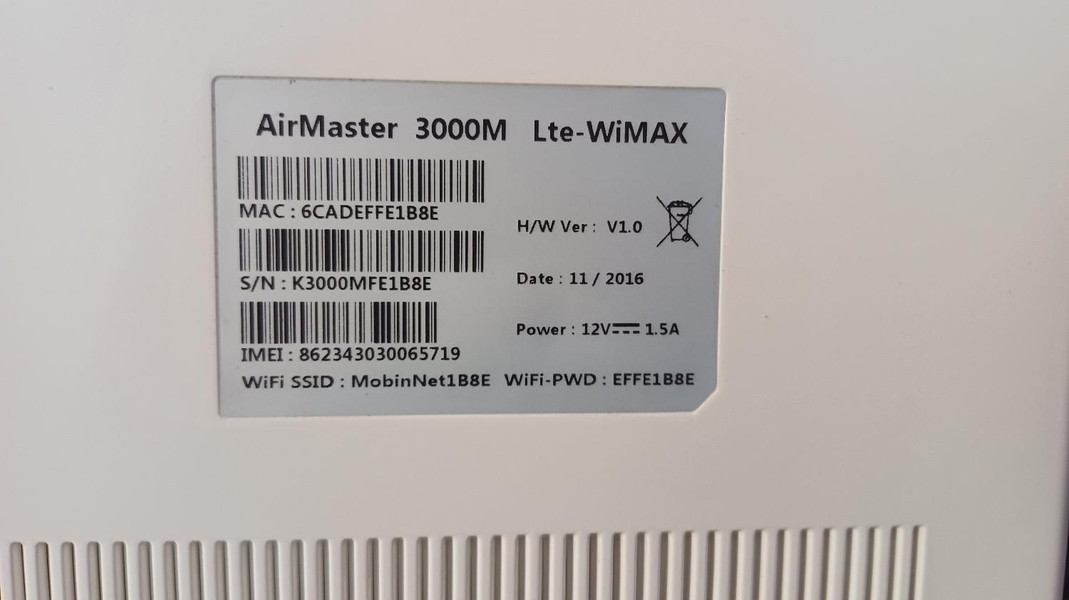 مودم AirMaster 3000M Lte-WIMAX آنلاک کامل|مودم و تجهیزات شبکه|تهران, کرمان|دیوار