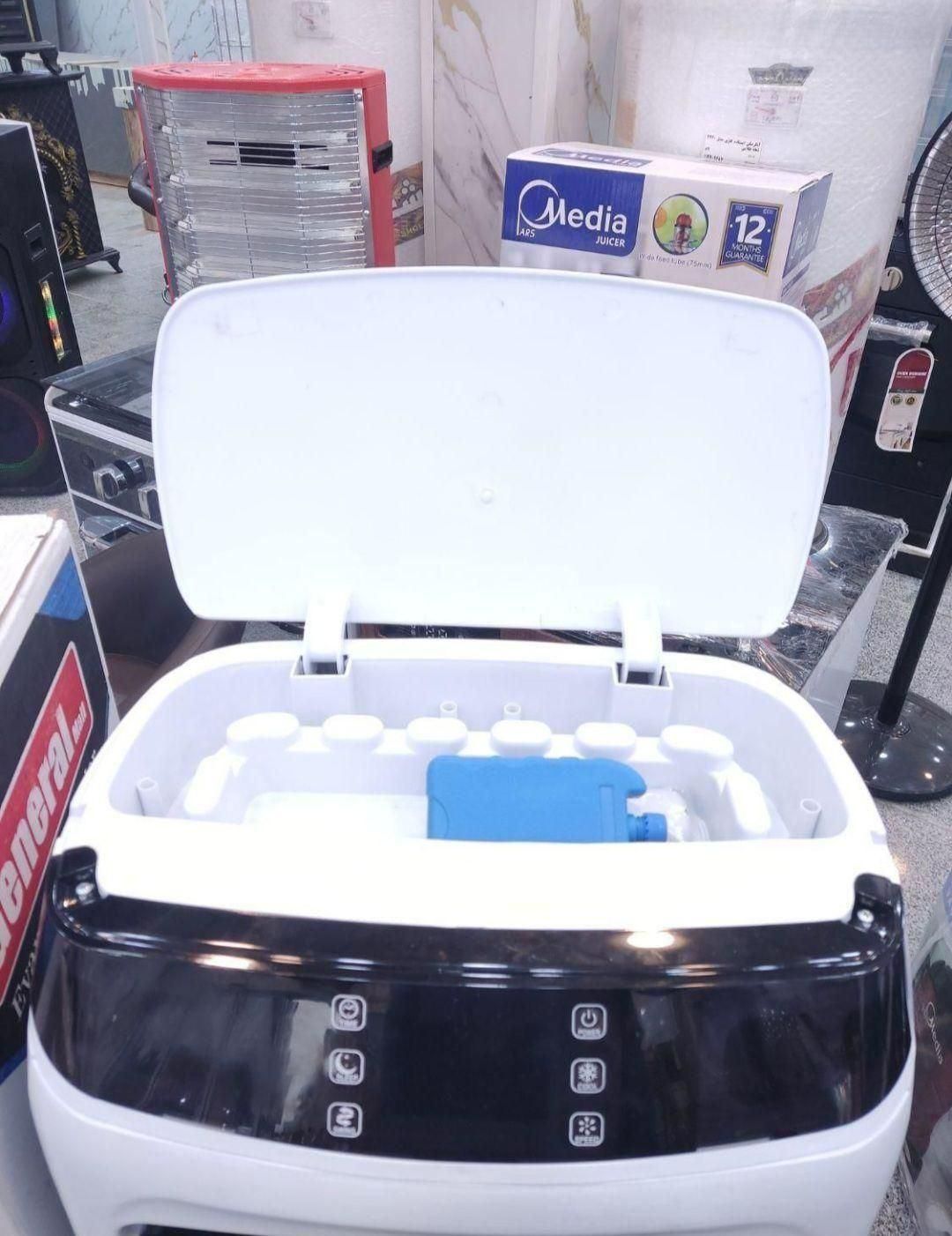 *کولر آبی سلولزی پرتابل چرخدار با محفظه یخ موتوژن*|کولر آبی|شهرکرد, |دیوار