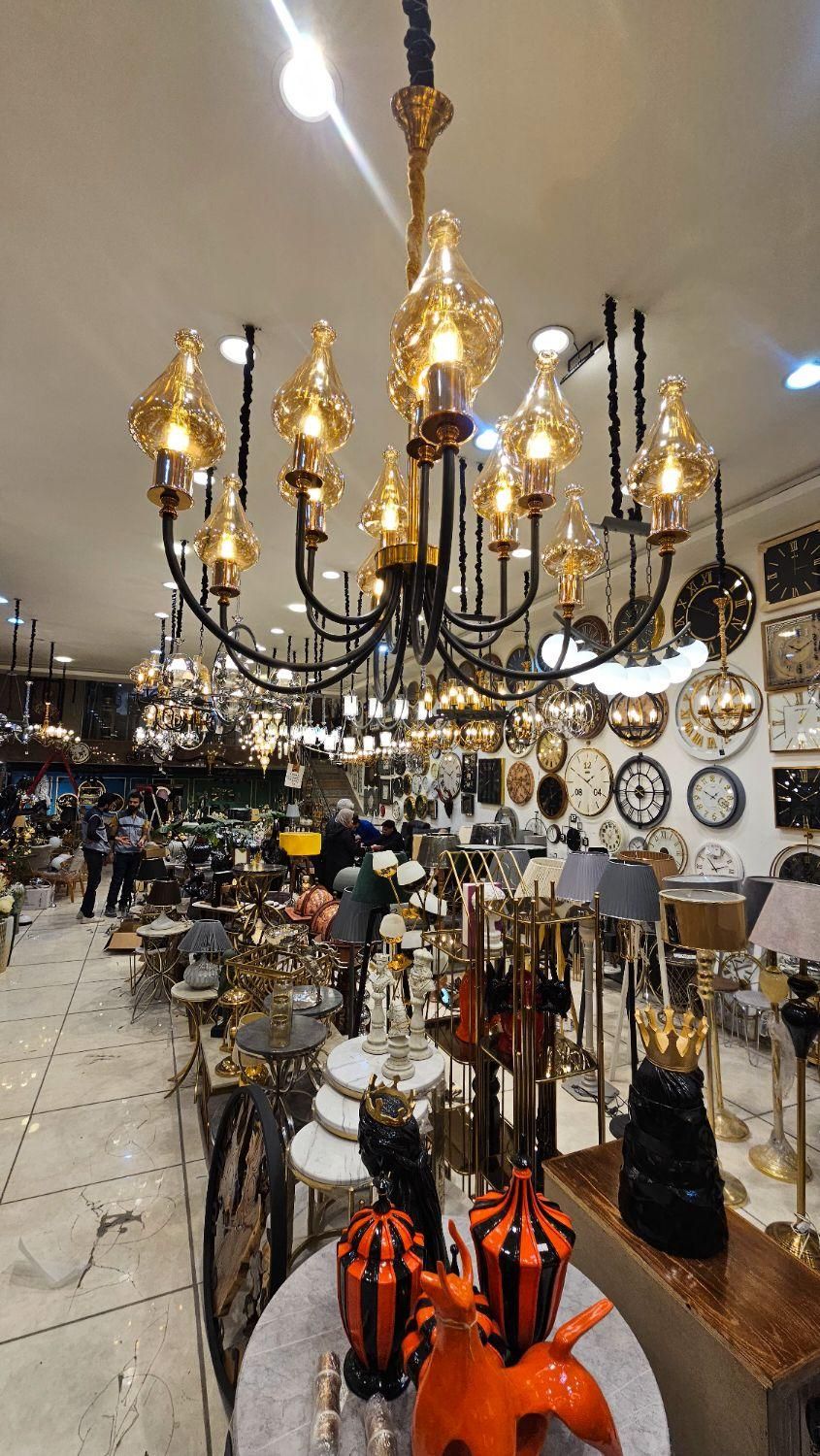 لوستر12 شاخه برند شرکتی تهران 5 سال گارانتی|لوستر و چراغ آویز|مشهد, توس (بلوار توس)|دیوار