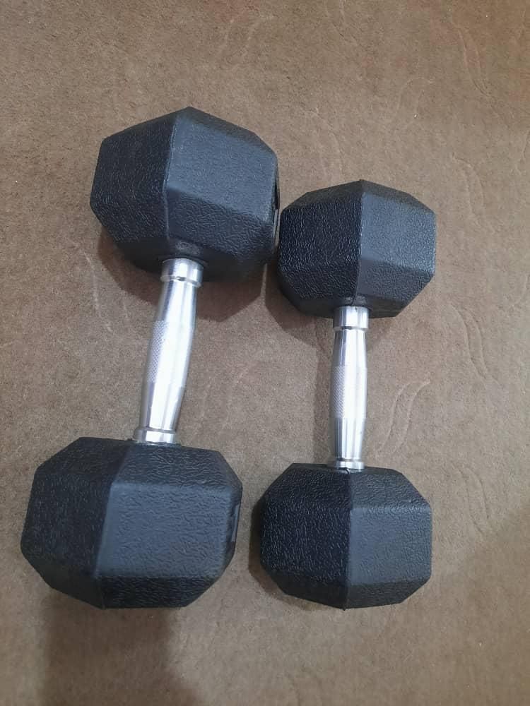 دمبل مکسول Maxwell روکش چرم اصل|تجهیزات ورزشی|شیراز, کوشک میدان|دیوار