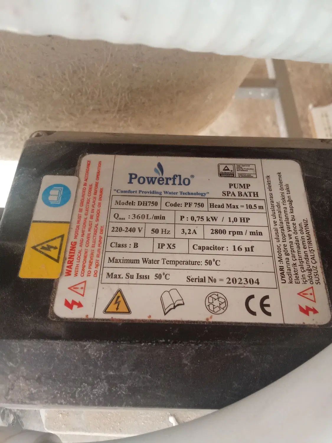 پمپ آب جک کوزی مدلPowerflo Dl1750|لوازم حمام|تهران, اکباتان|دیوار
