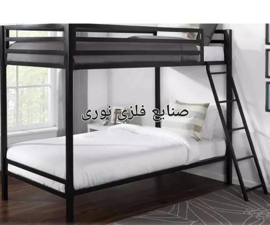 تخت دوطبقه فلزی سفارشی (صنایع فلزی نوری)|تخت و سرویس خواب|مشهد, بهمن|دیوار