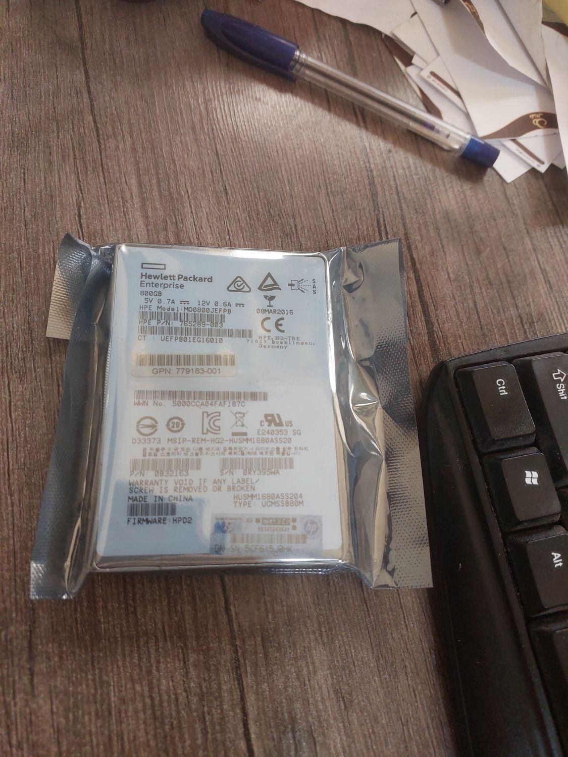 اس اس دی ۸۰۰ گیگ hpe از نوع sas|قطعات و لوازم جانبی رایانه|تهران, صادقیه|دیوار