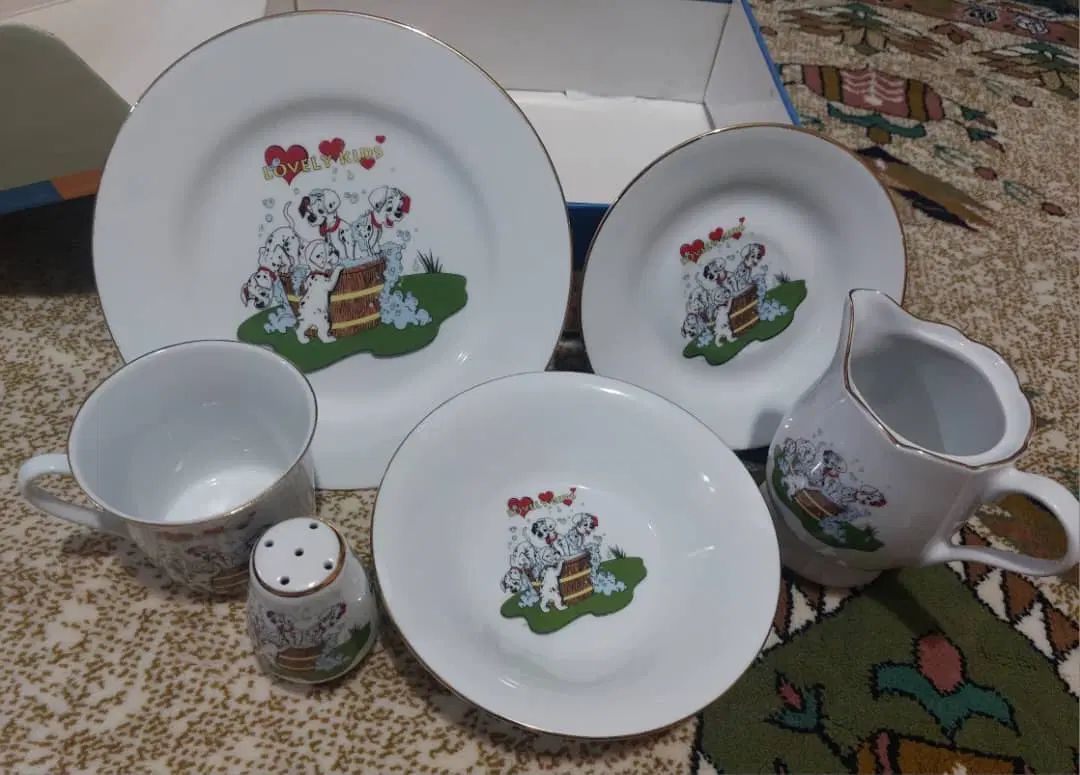 سرویس چینی کودک ۶ پارچه نو با کارتون  سالم ۱۲۰۰|اسباب و اثاث بچه|کرج, ساسانی (قلمستان)|دیوار