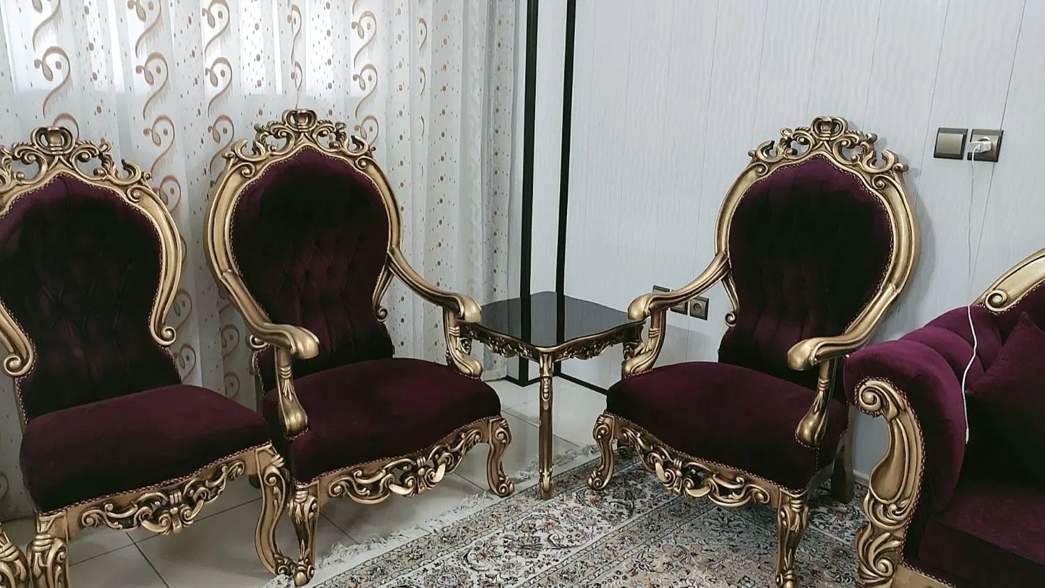 مبلمان سلطنتی استیل تمام چوب|مبلمان خانگی و میز عسلی|اصفهان, ستار|دیوار
