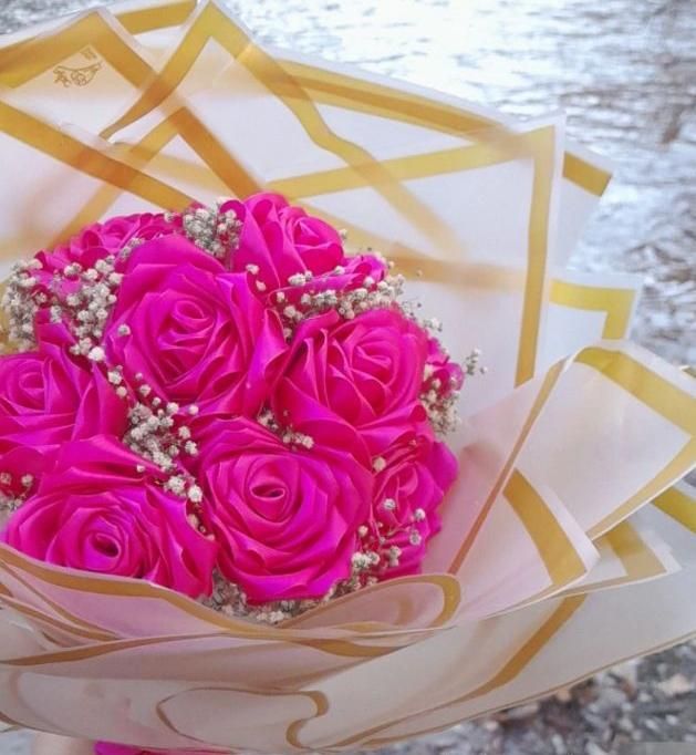 گل رز ربانی|گل مصنوعی|شهرکرد, |دیوار