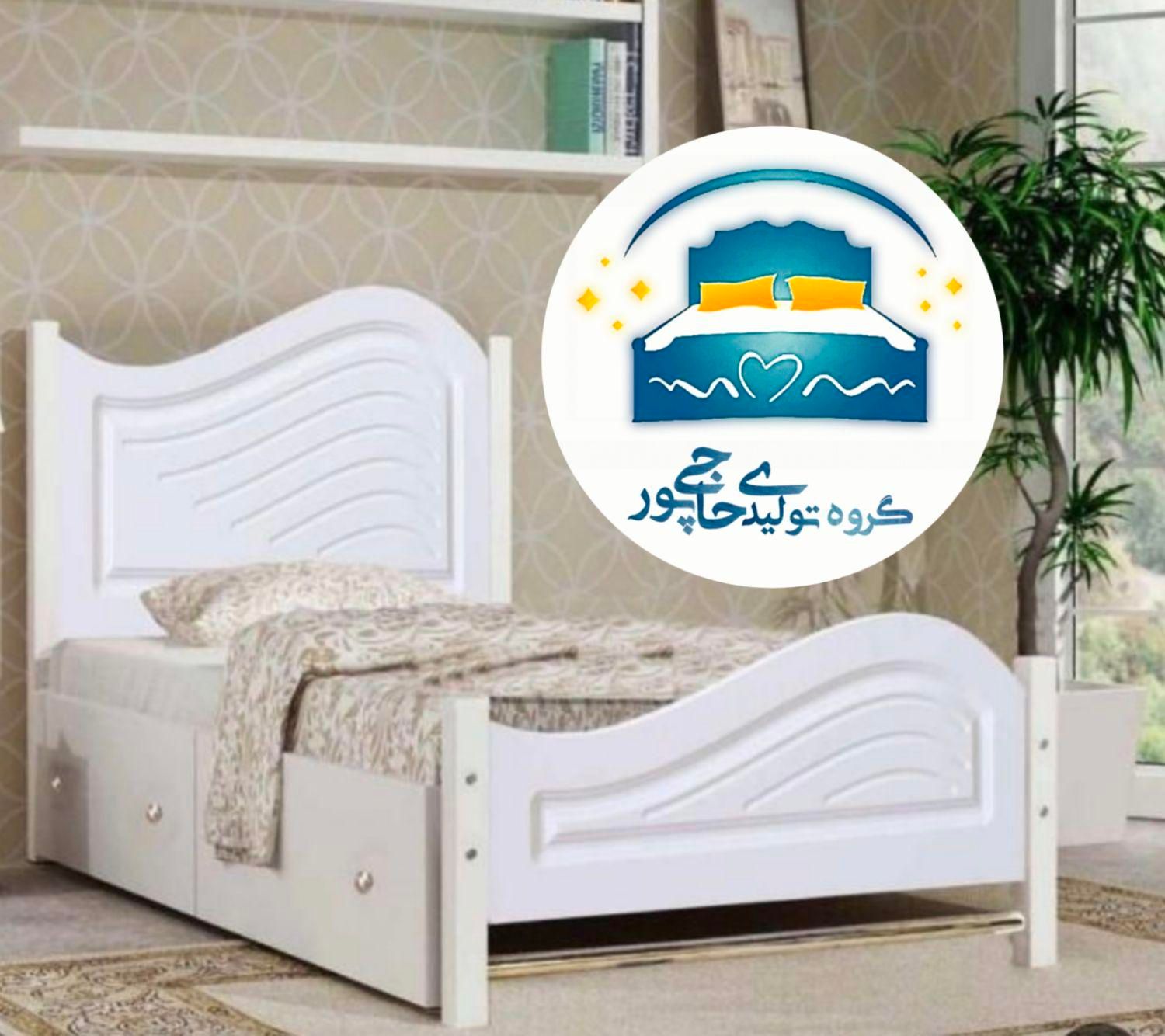 تخت خواب یک نفره حاجی پور(تختخواب۱یکنفره)تشک چکامه|تخت و سرویس خواب|مشهد, حسین‌آباد|دیوار