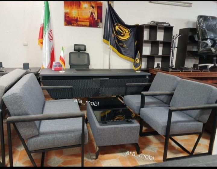 نیم ست .مبلماناداری .میز صندلی مدیریت فلزی مدرن|مبلمان اداری|تهران, یافت آباد جنوبی|دیوار