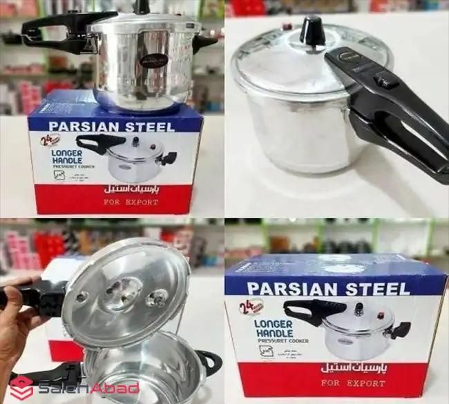 زودپز4کاره قابلمه بزرگ سوپاپ دارپیرکس کف چدن استیل|ظروف پخت‌وپز|یزد, |دیوار