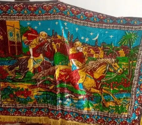 پرده ی قدیمی  تمام ابریشمی با قدمت ۵۰ ساله، باکویی|پرده، رانر، رومیزی|تهران, زعفرانیه|دیوار