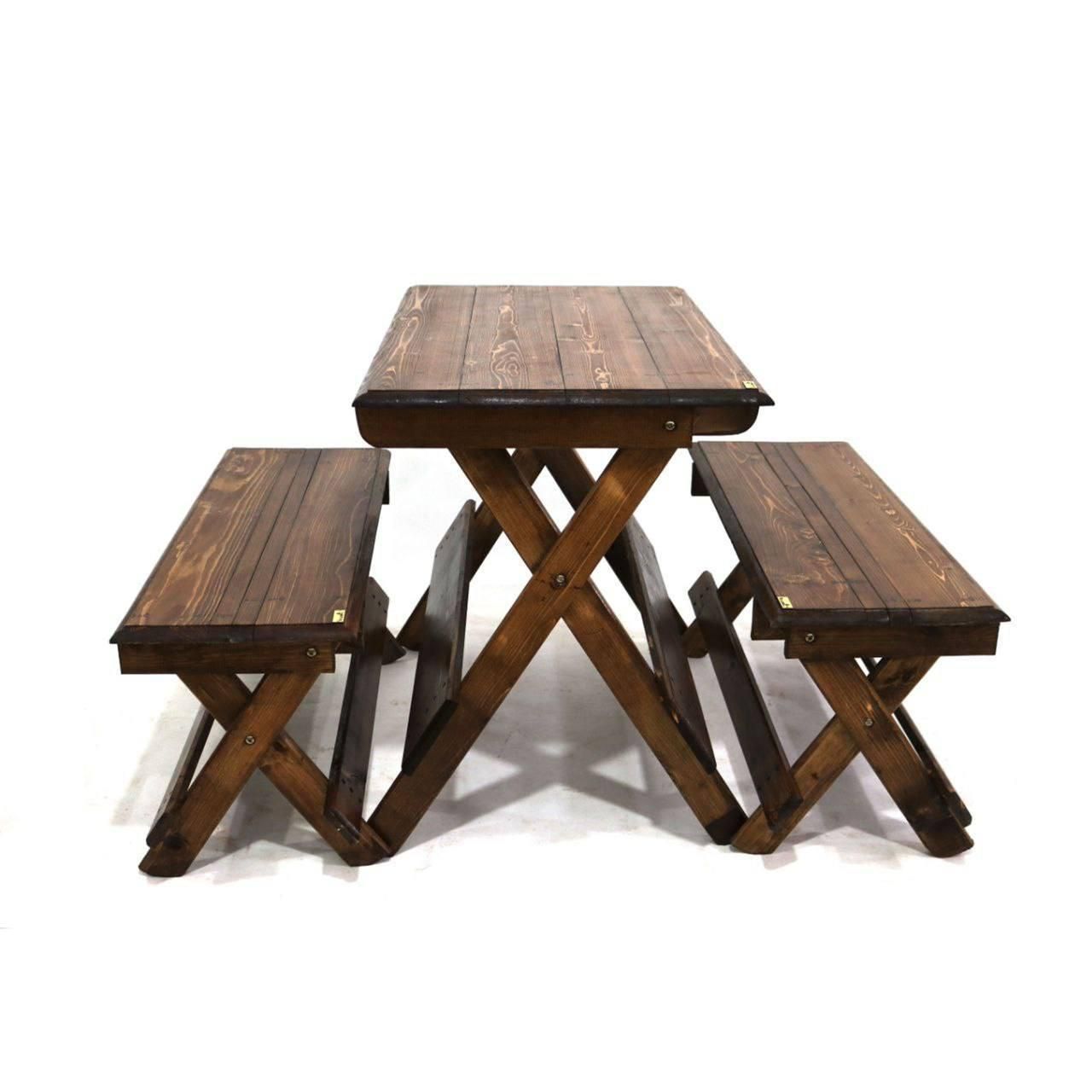 میز و صندلی تاشو چوبی (چوب روسی نراد)|میز و صندلی غذاخوری|پردیس, شهرک صنعتی کمرد|دیوار