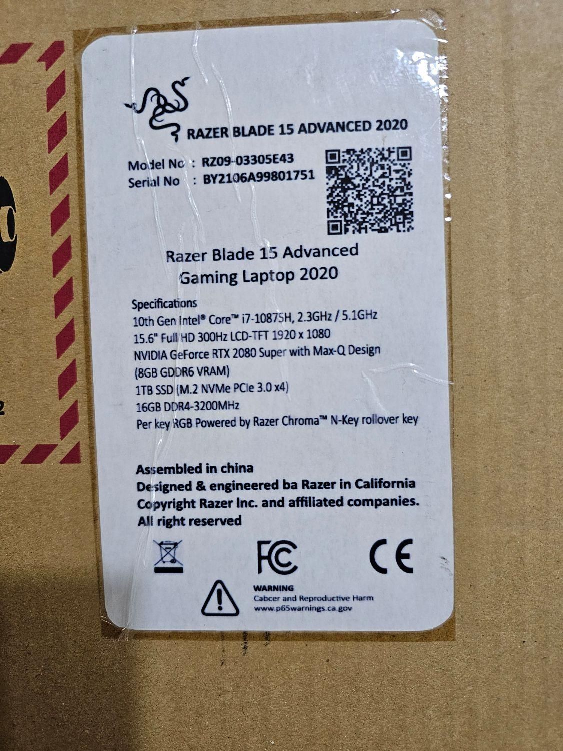 لپ تاپ گیمینگ razer 15 advanced آمریکایی سوپر تمیز|رایانه همراه|اصفهان, شهرستان|دیوار