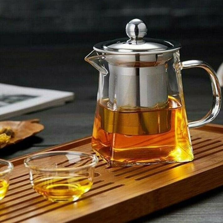 قوری پیرکس کف مربع 750ML ناتالی|قوری، کتری، قهوهساز دستی|بندر انزلی, کارآموزی|دیوار