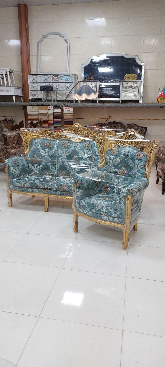 مبل سلطنتی ۹نفره  راش درحد مدل نیلو|مبلمان خانگی و میز عسلی|رشت, آزادگان|دیوار