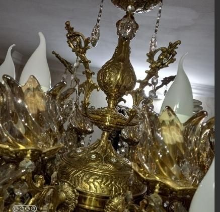 لوستر خالص اصل سنگین وزن|لوستر و چراغ آویز|شیراز, شهرک گلستان|دیوار