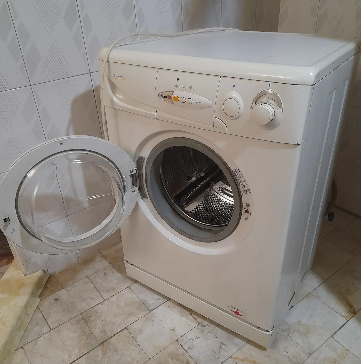 ماشین لباسشویی آبسال مدل الگانس ۵ کیلویی کارکرده|ماشین لباسشویی و خشک‌کن لباس|تهران, علم و صنعت|دیوار