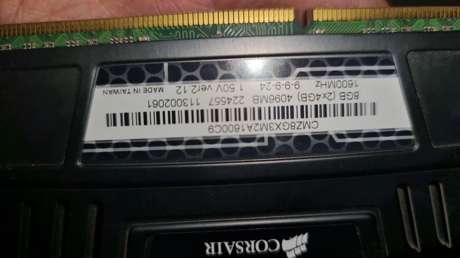 RAM Corsair Vengeance DDR3 8Gb (2x4Gb) 1600Mhz|قطعات و لوازم جانبی رایانه|تهران, دریان‌نو|دیوار