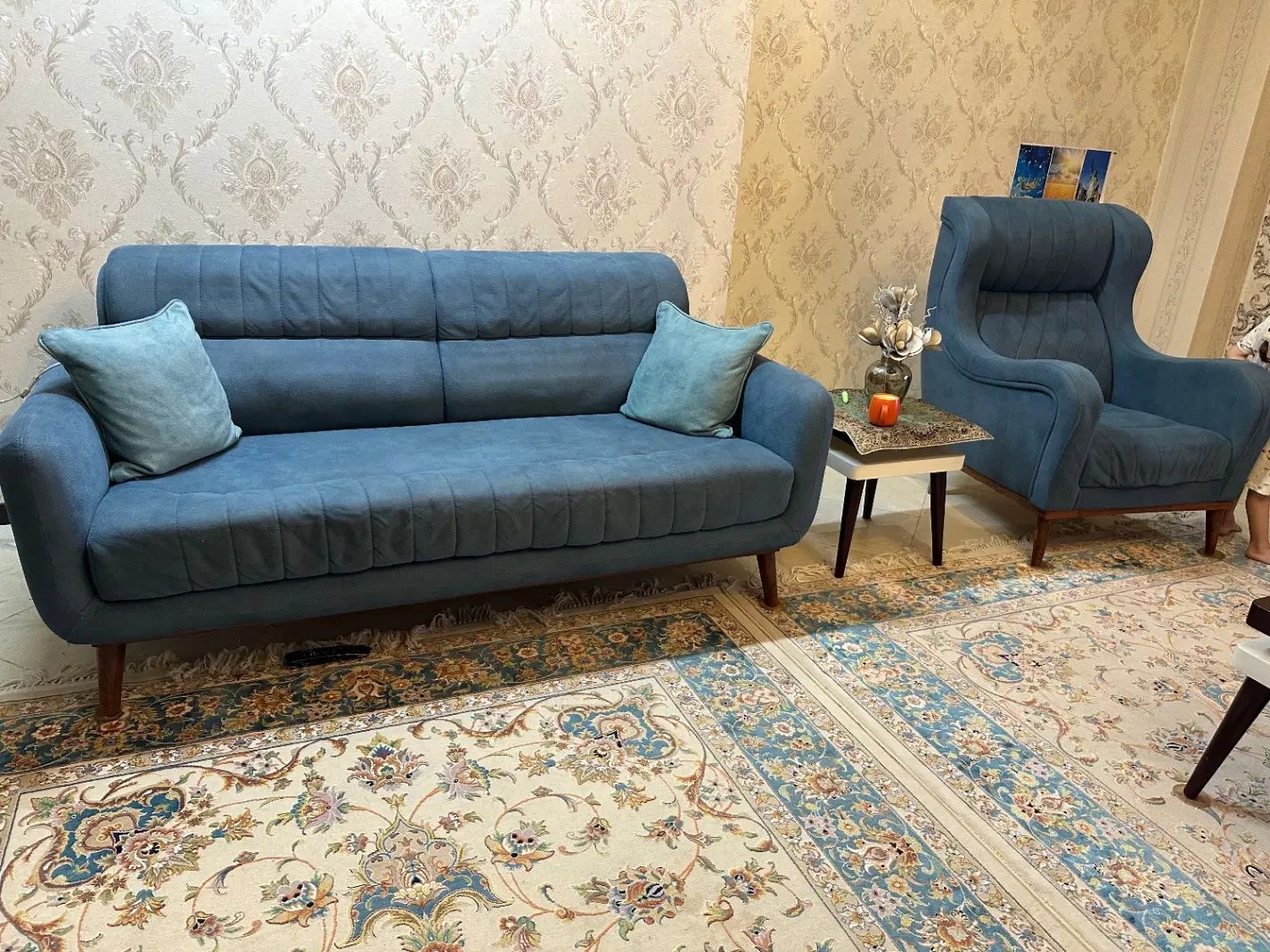 مبلمان ۸ نفره و ناهارخوری ۴ نفره و میز وسط وعسلی|مبلمان خانگی و میز عسلی|تهران, شهرک گلها (تهرانسر)|دیوار